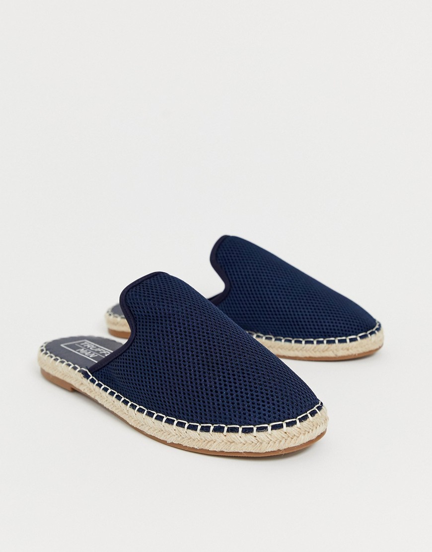 Truffle Collection backless espadrilles in navy