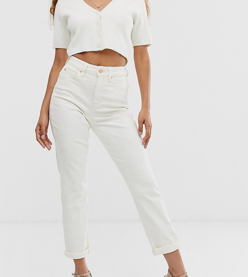 New Look Petite waist enhance jean in off white