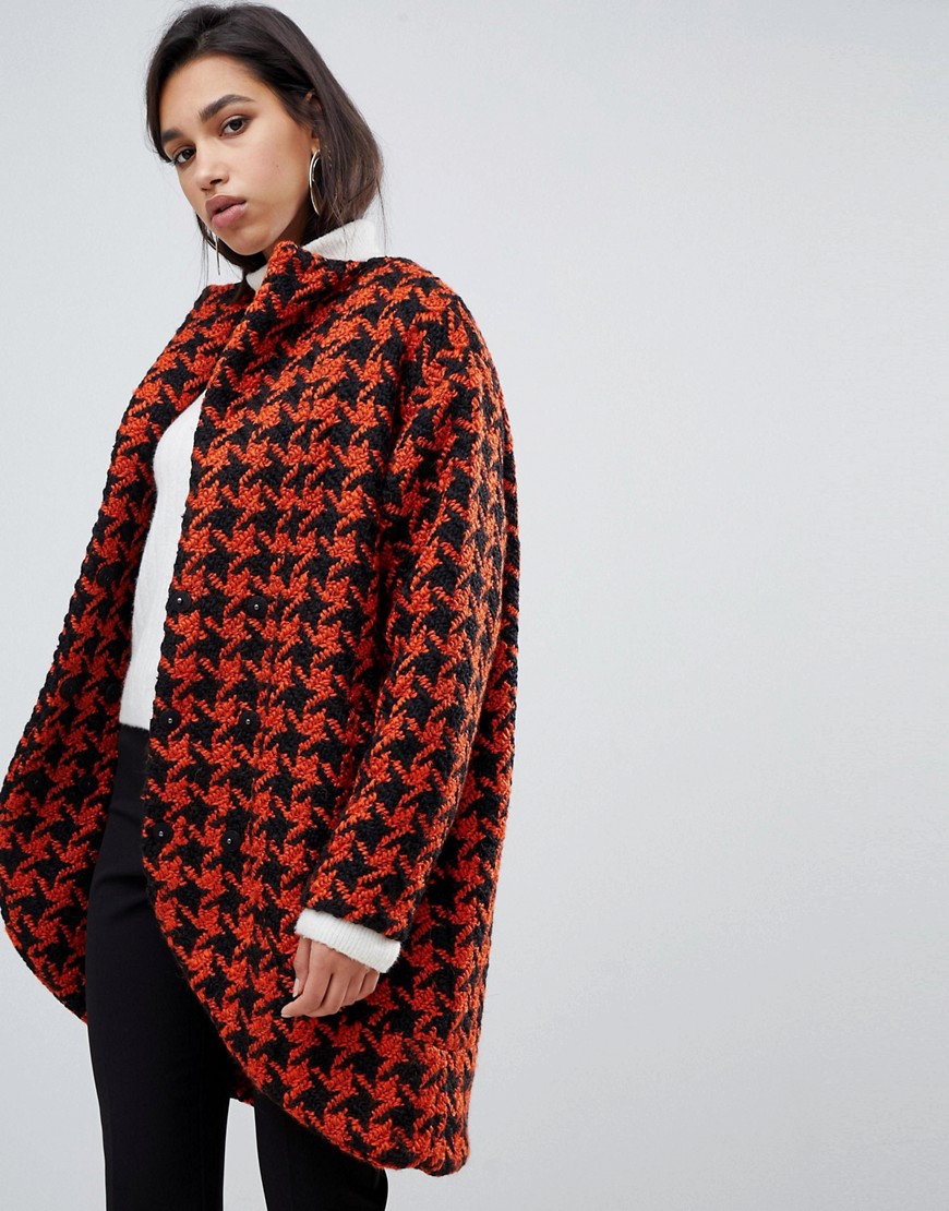 Y.A.S dogtooth oversized coat