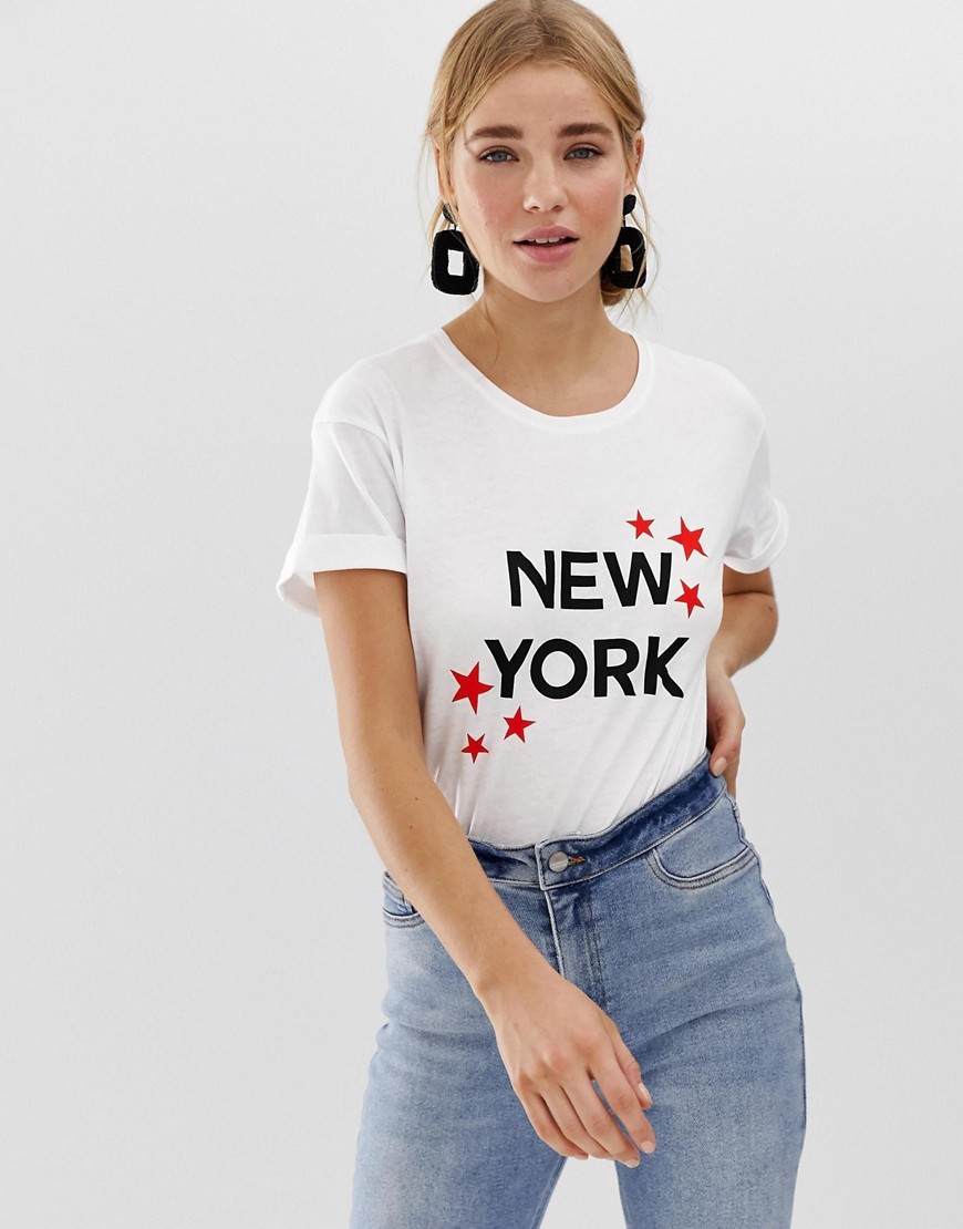 New Look slogan print t-shirt