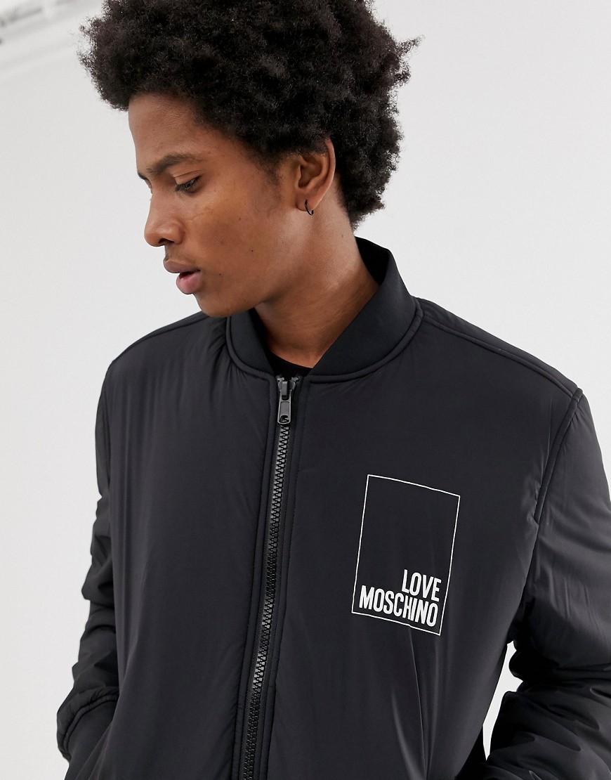 Love Moschino logo bomber jacket