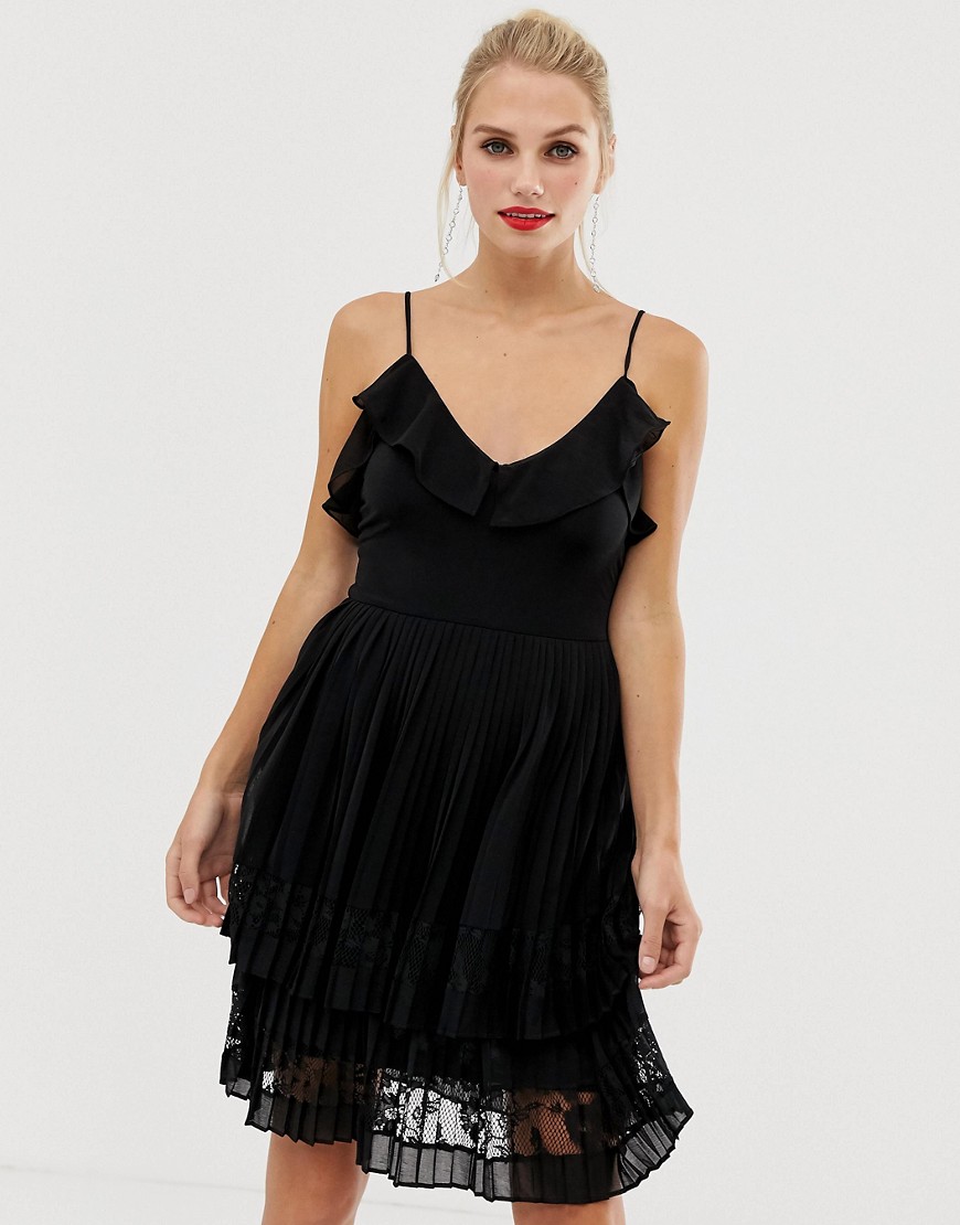 French Connection Adanna pleated lace dress