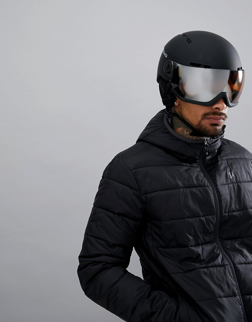 Head Knight Ski Helmet In Black - Black