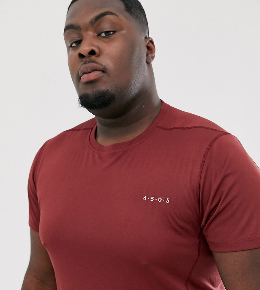 ASOS 4505 Plus training t-shirt with quick dry in red