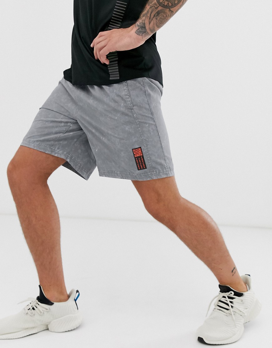 adidas Running space dye shorts in grey