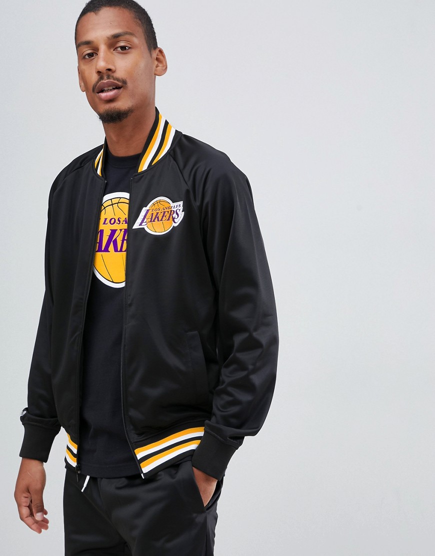 Mitchell & Ness L.A. Lakers track jacket in black - Black