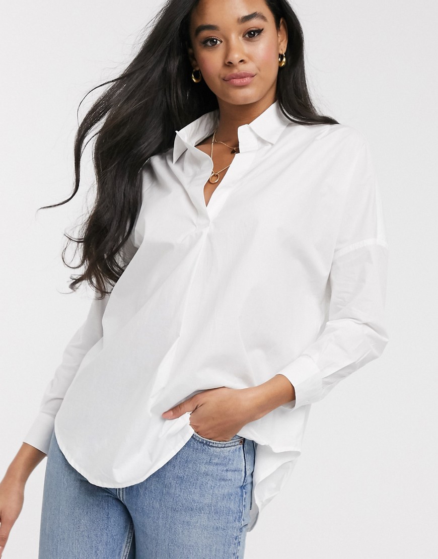 French Connection rhodes poplin oversized shirt