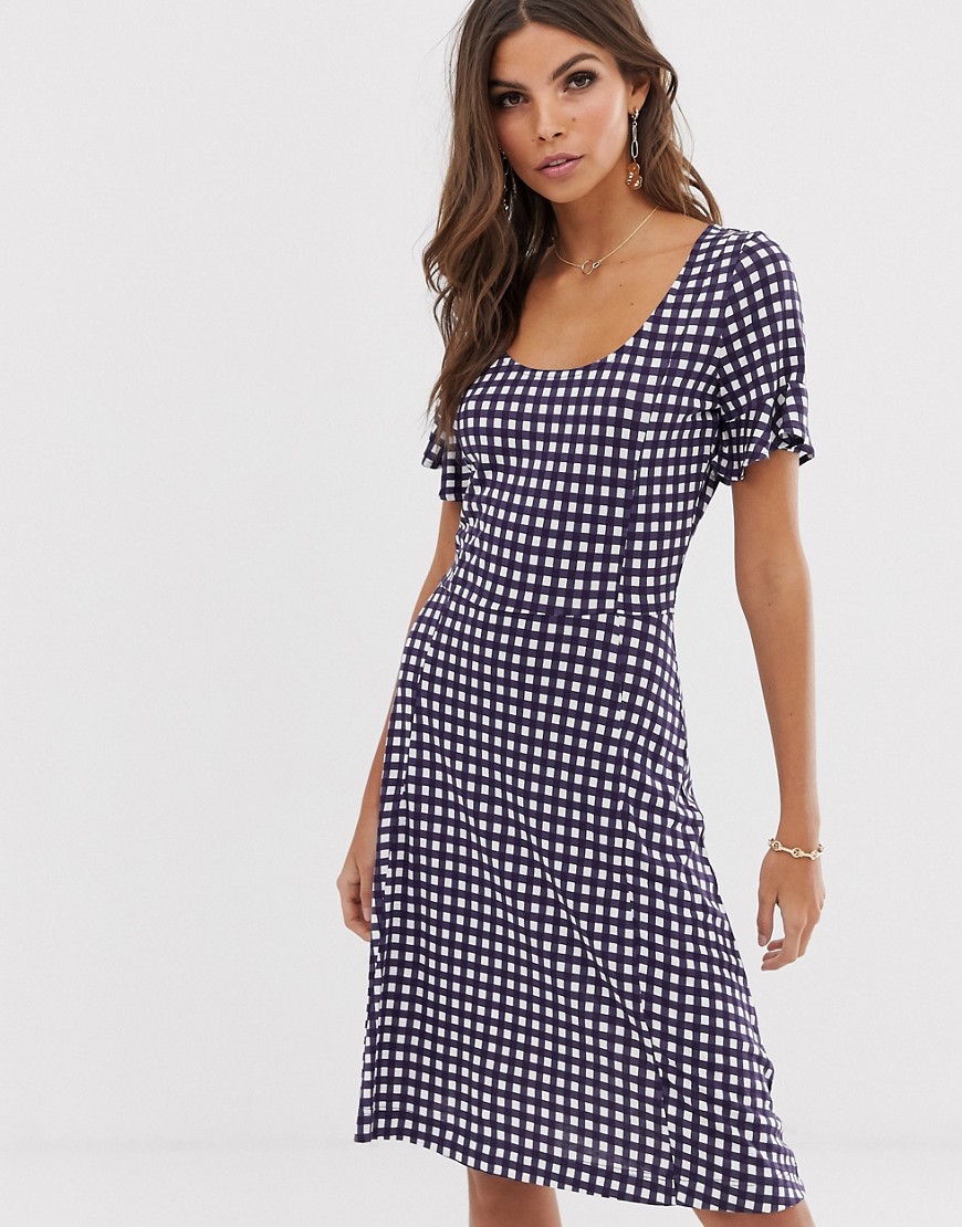 French Connection gingham print dress