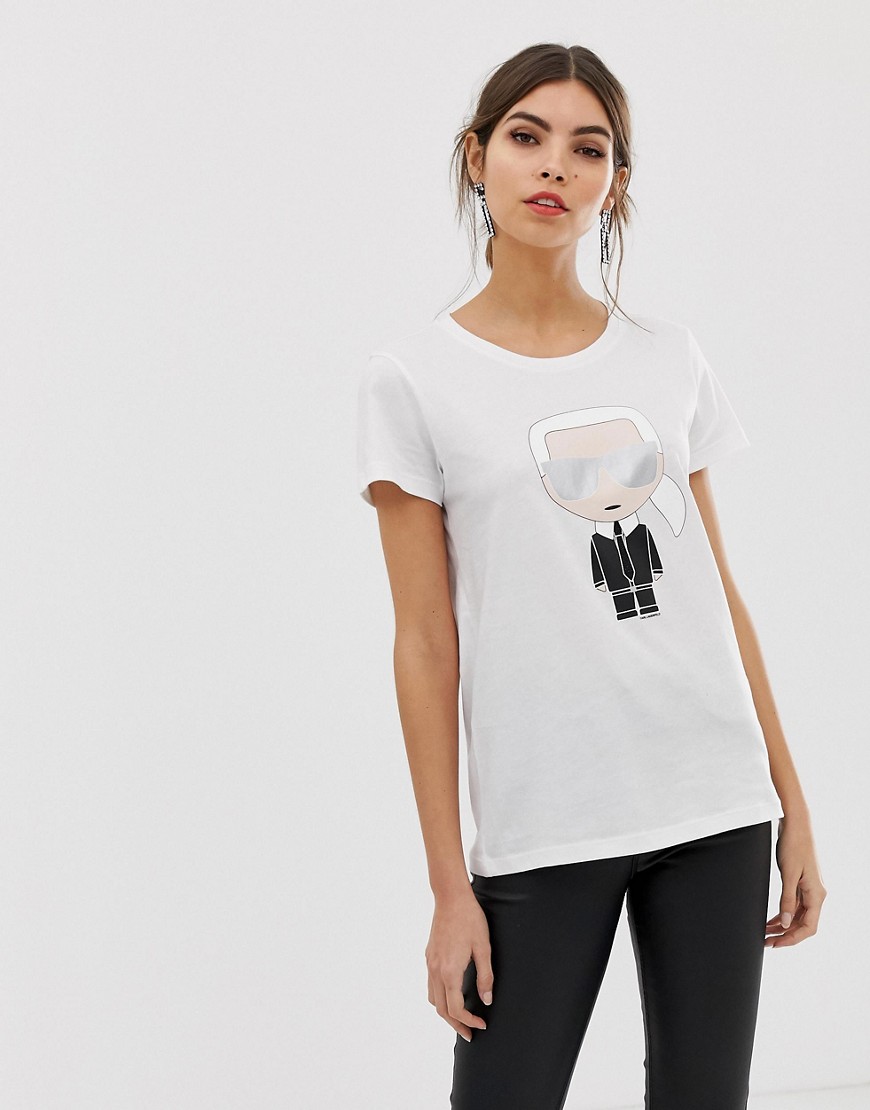 Karl Lagerfeld iconic embellished t-shirt