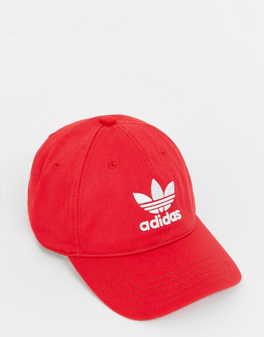 adidas Originals trefoil cap in red