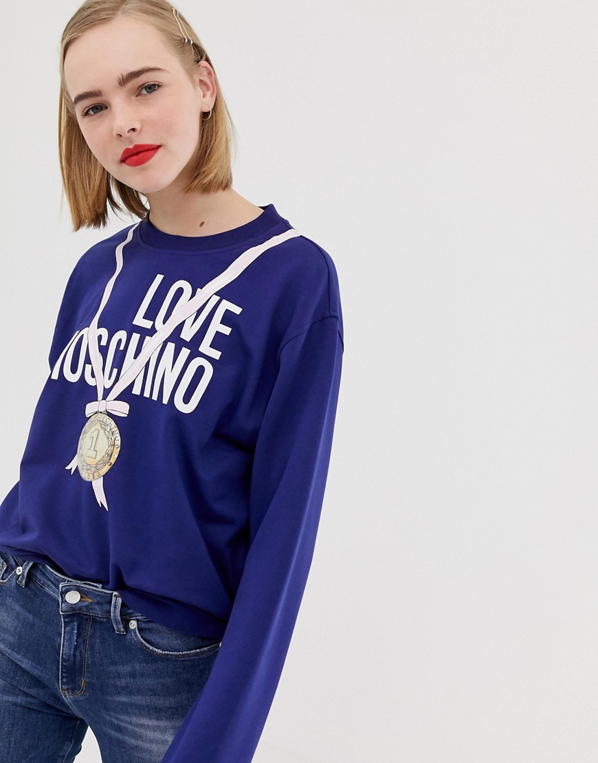 Love Moschino medallion sweatshirt