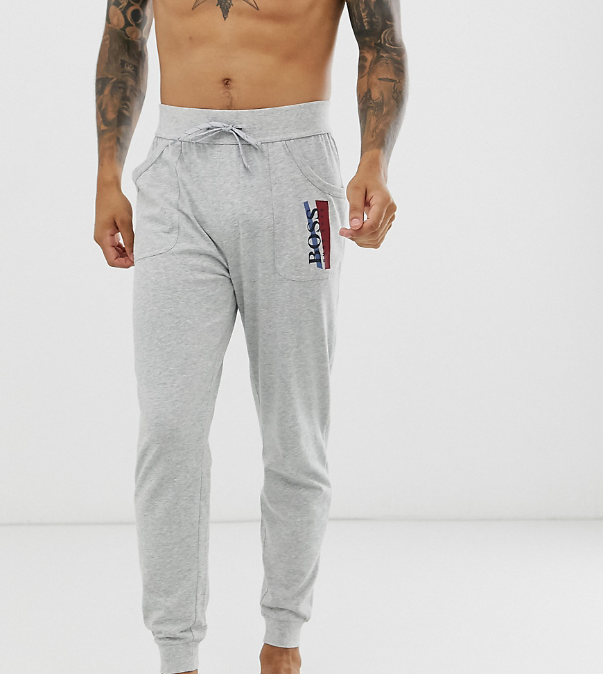 BOSS bodywear Authentic cuffed joggers in grey