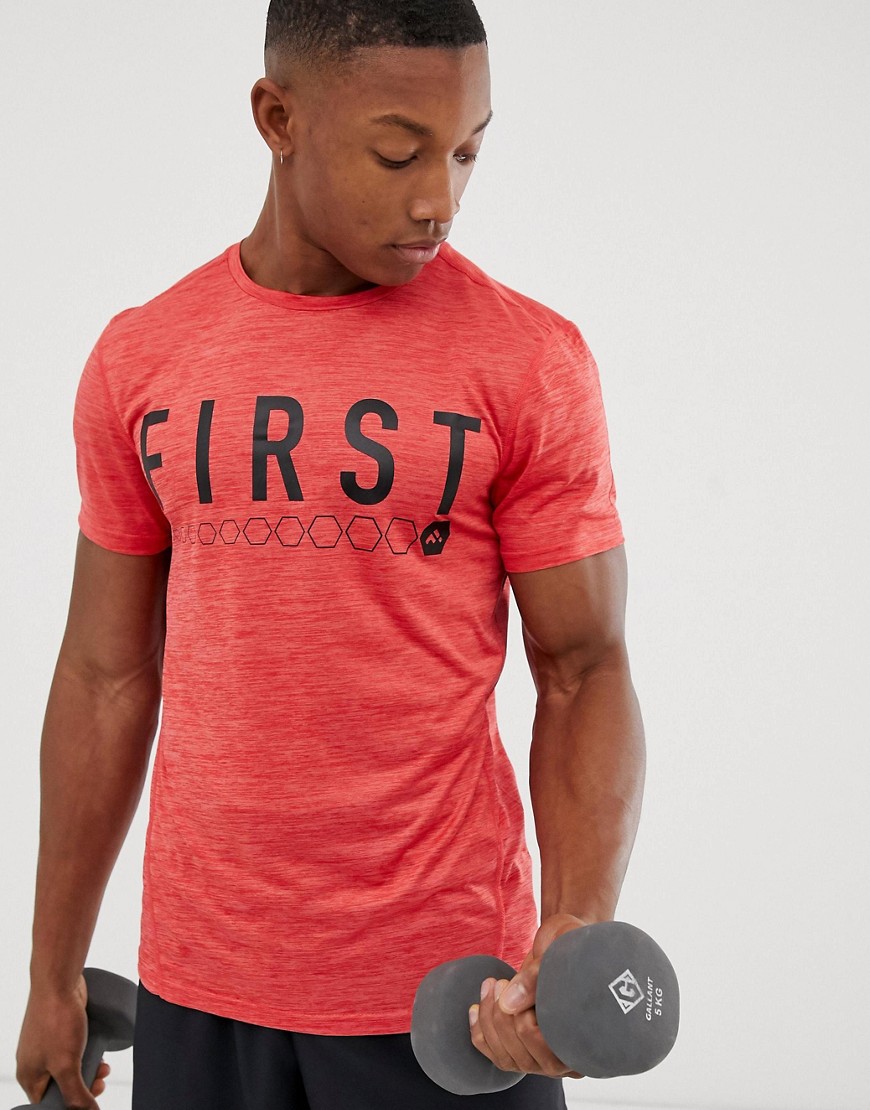 FIRST logo training t-shirt in red