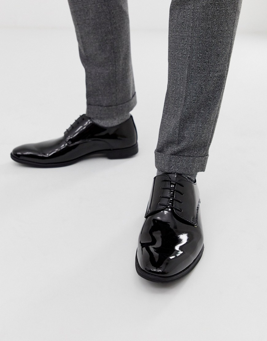 New Look patent formal shoes in black