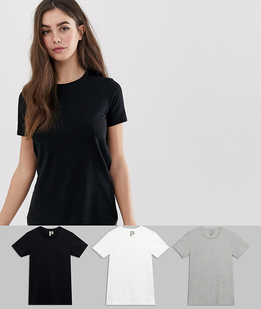 ASOS DESIGN Tall ultimate organic cotton crew neck t-shirt in 3 pack SAVE