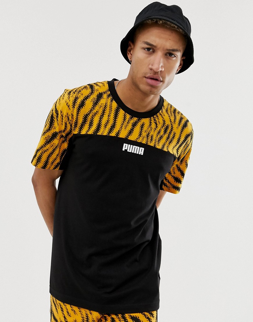 Puma Wild Pack t-shirt in colour block