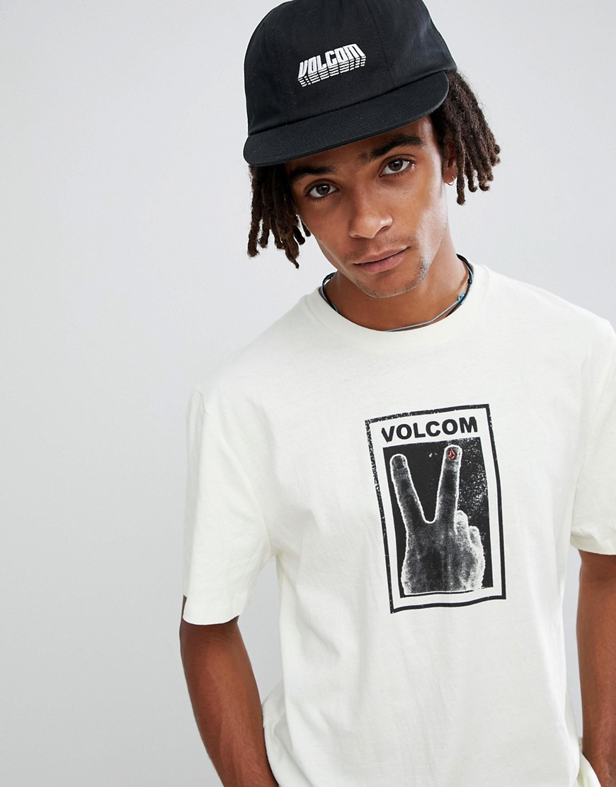 Volcom peace off t-shirt in white