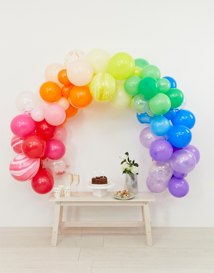 Ginger Ray rainbow balloon arch