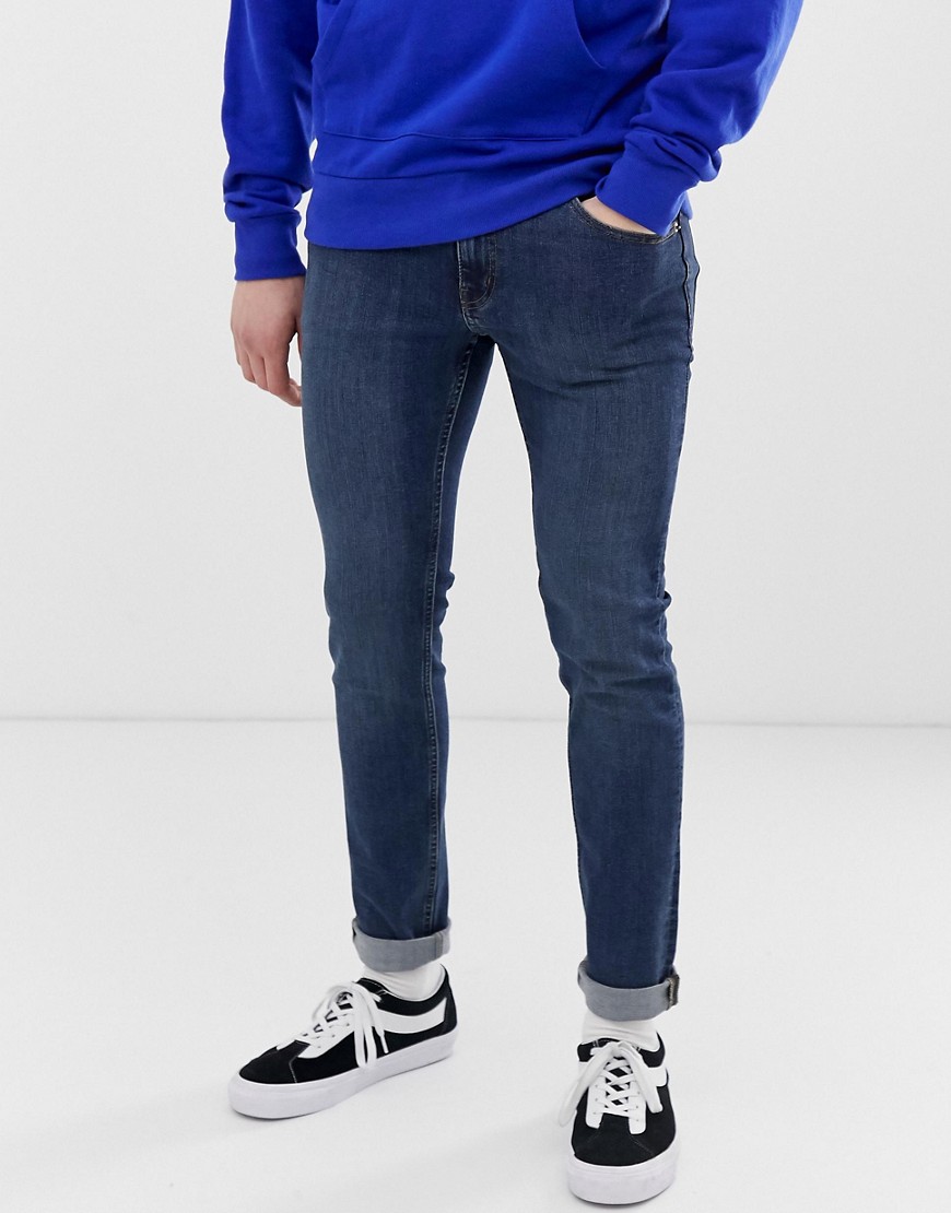 Cheap Monday Tight Skinny Jeans In Pure Blue |