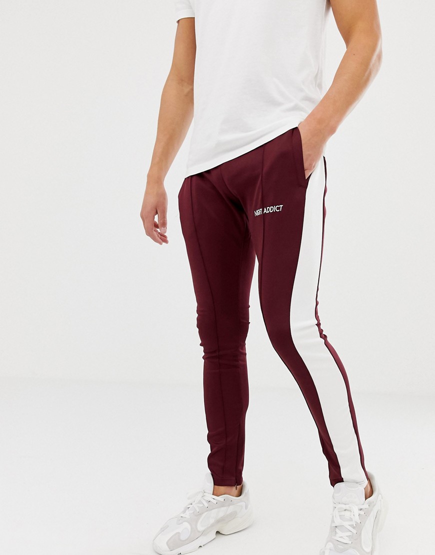 Night Addict Skinny Fit Panelled Joggers