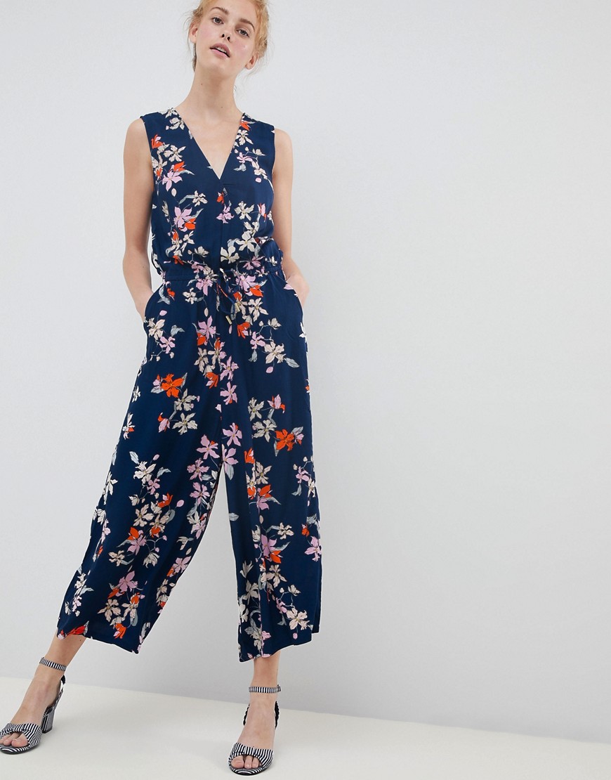 Soaked In Luxury Floral Wrap Occasion Jumpsuit