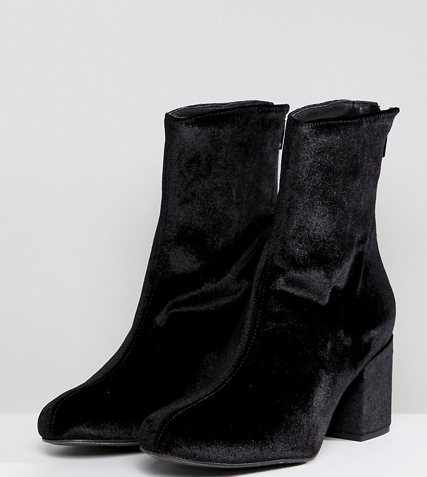 Free People Cecile Velvet Ankle Boot
