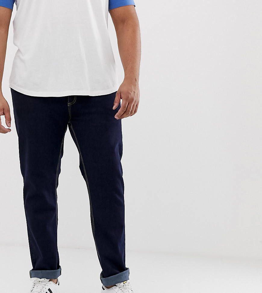 Duke King Size tapered fit jean in indigo with stretch