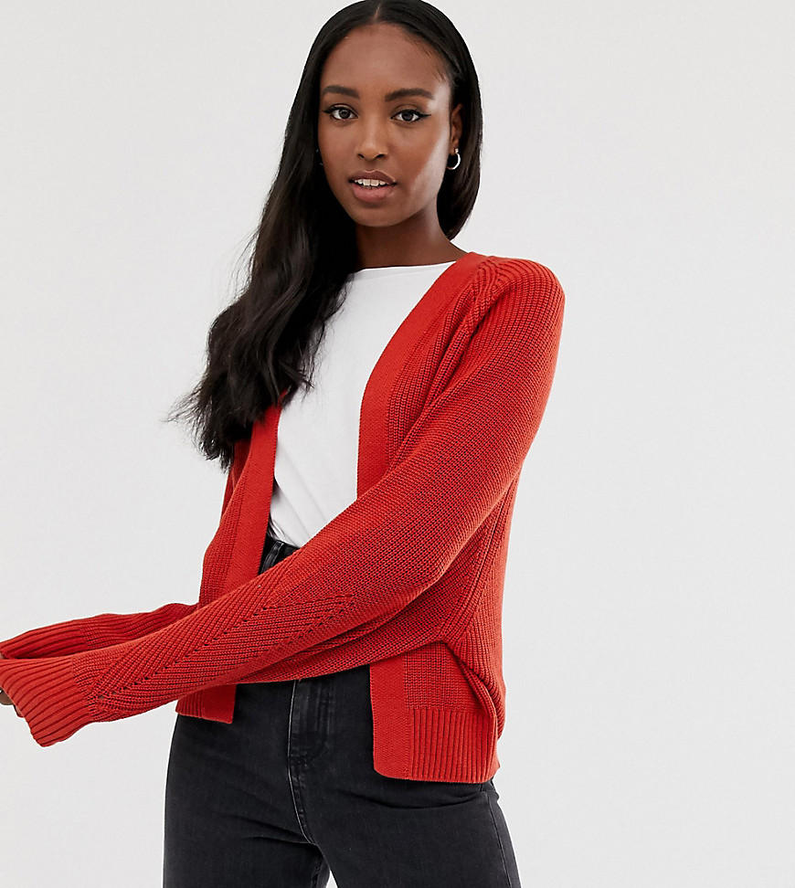 ASOS DESIGN Tall mixed rib cardigan in recycled blend