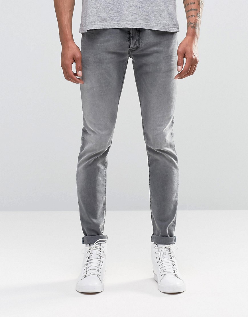 Diesel Sleenker Skinny Jeans 674T Light Grey - Light grey