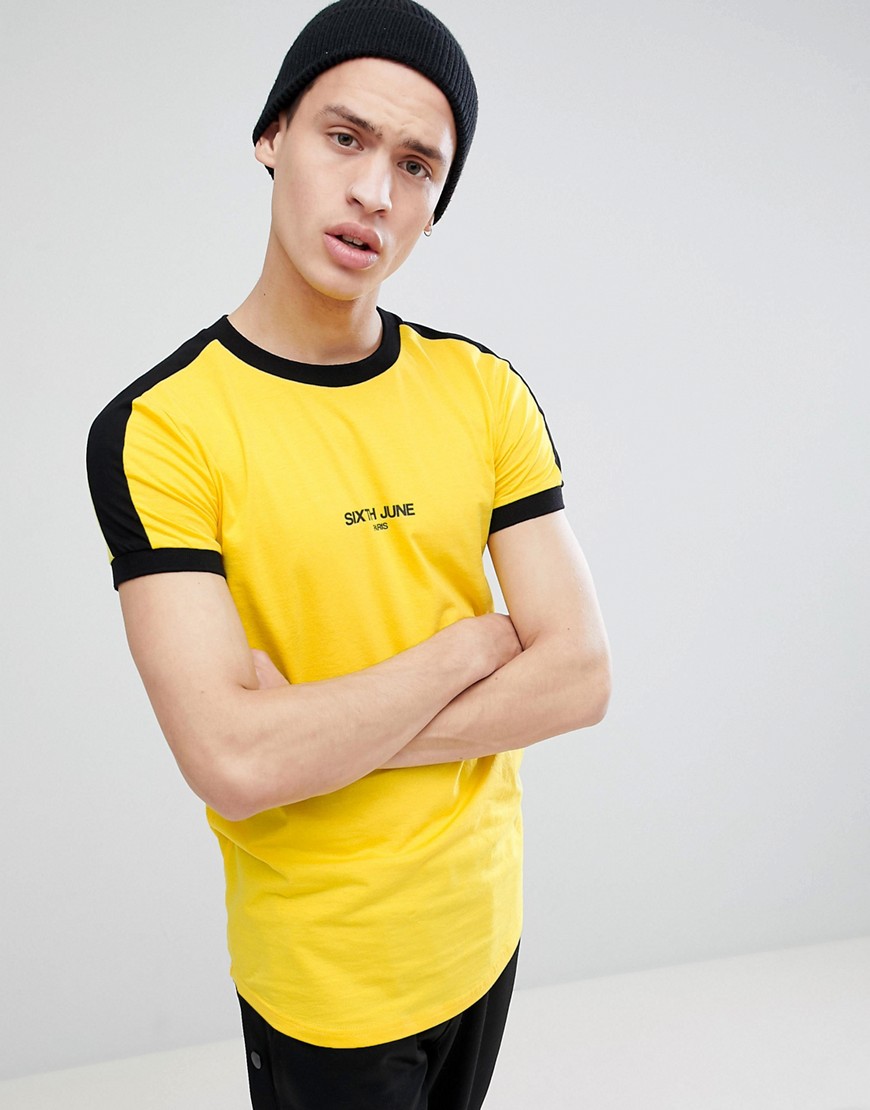 Sixth June muscle t-shirt in yellow
