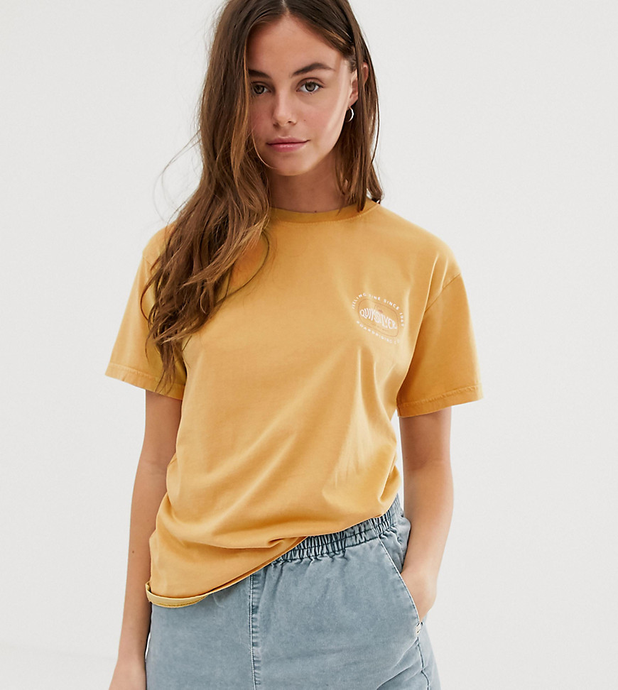 Quiksilver Standard short sleeved t-shirt in yellow