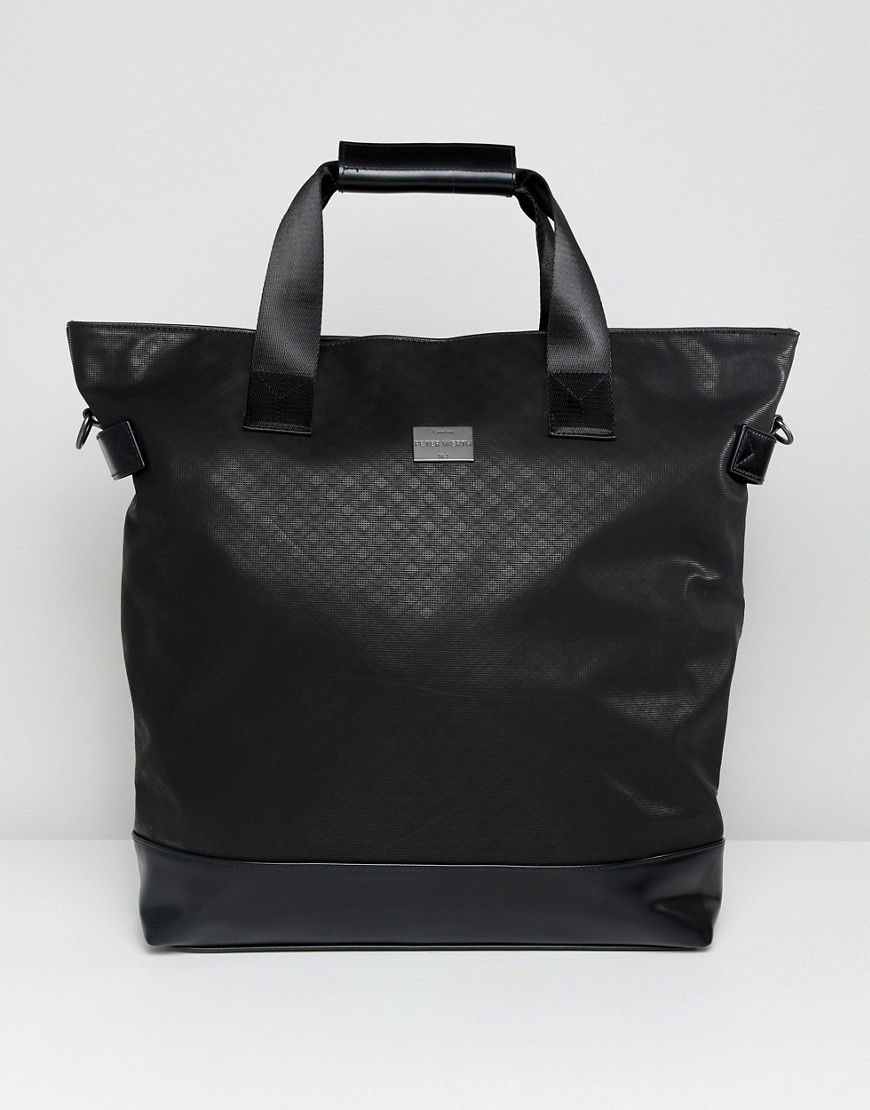 Peter Werth holdall tote in textured black