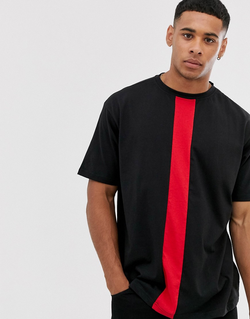 Another Influence cut and sew boxy t-shirt