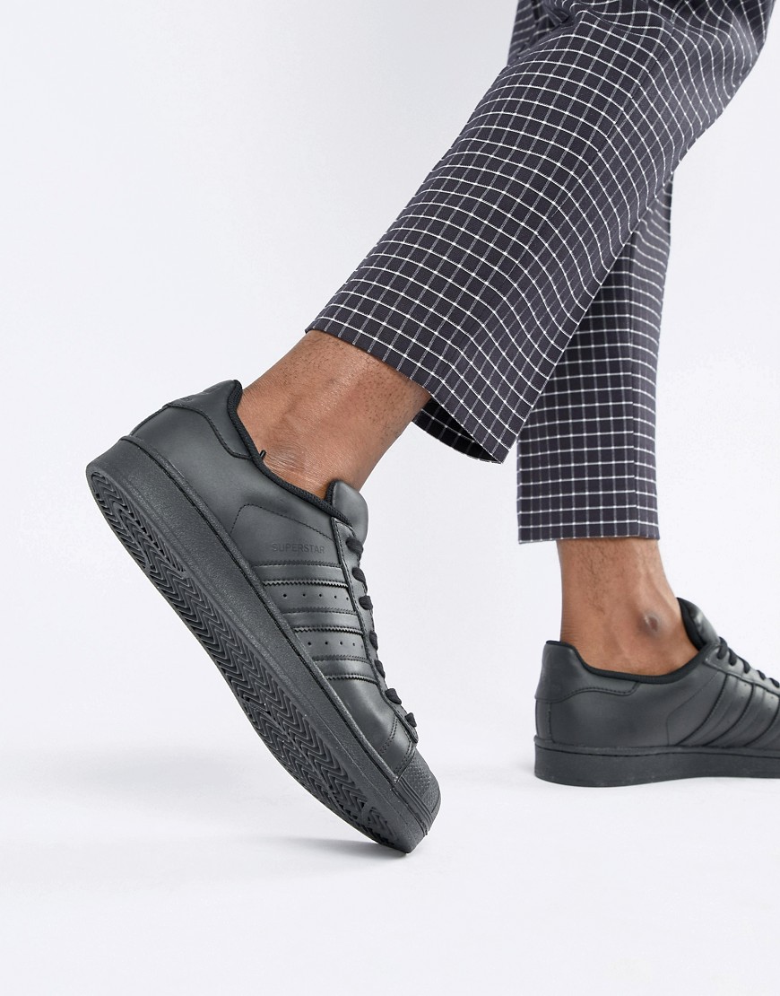 Adidas Originals Superstar Sneakers In Triple Black | ModeSens