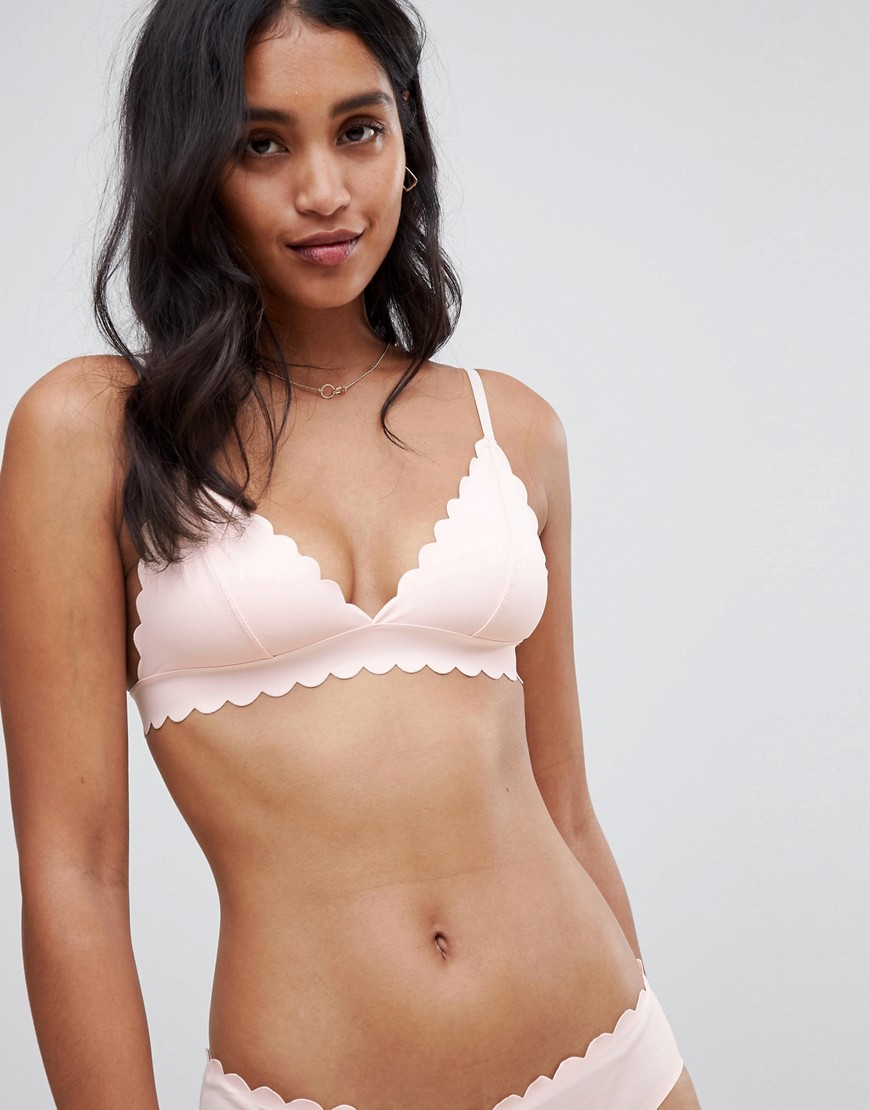 South Beach Scallop Laser Cup Bralet