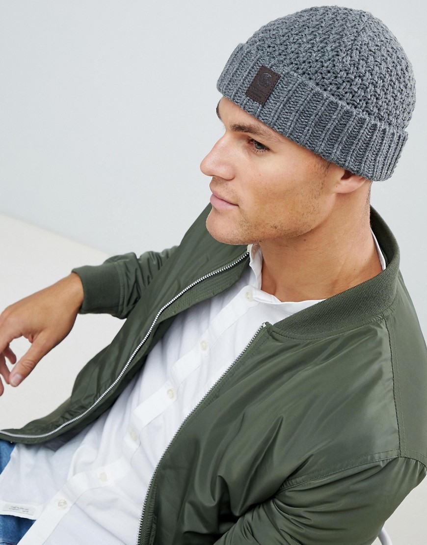 Only & Sons Knitted Beanie - Med grey