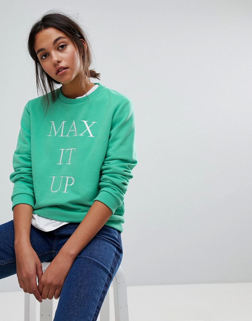 Max&Co Max It Up Sweatshirt - Jade