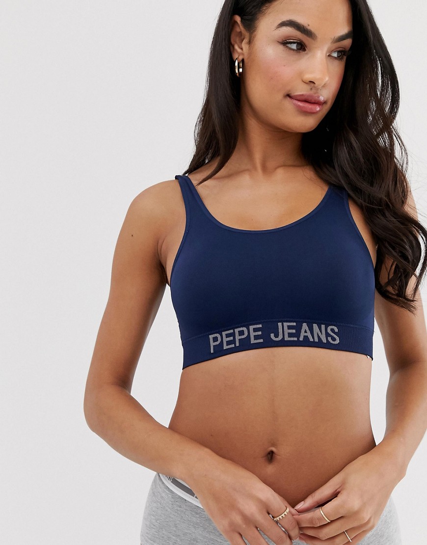 Pepe Jeans seamless kiera crop bra top