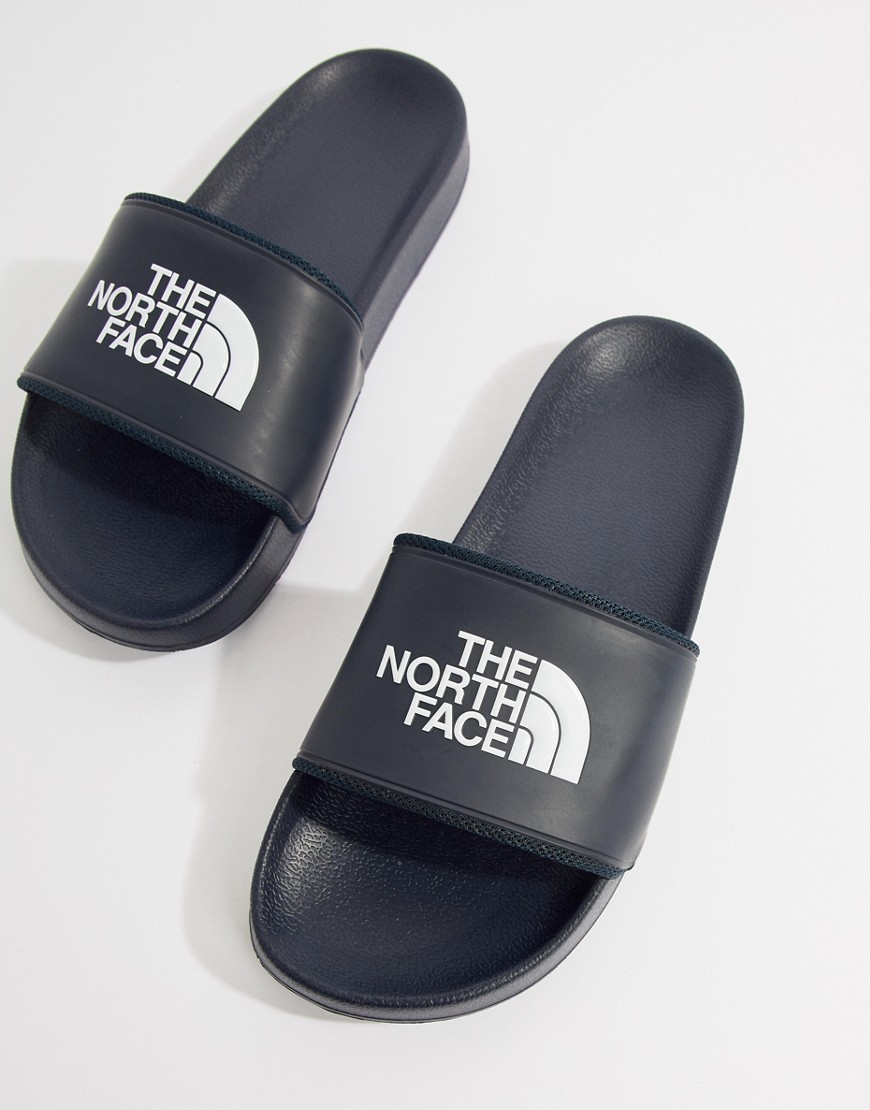 The North Face Base Camp Sliders II in Navy/White - Navy/white