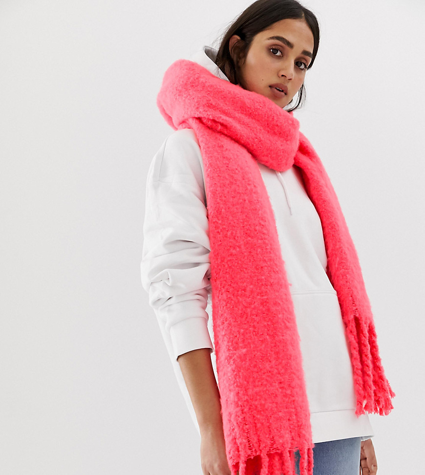 My Accessories neon pink super soft scarf