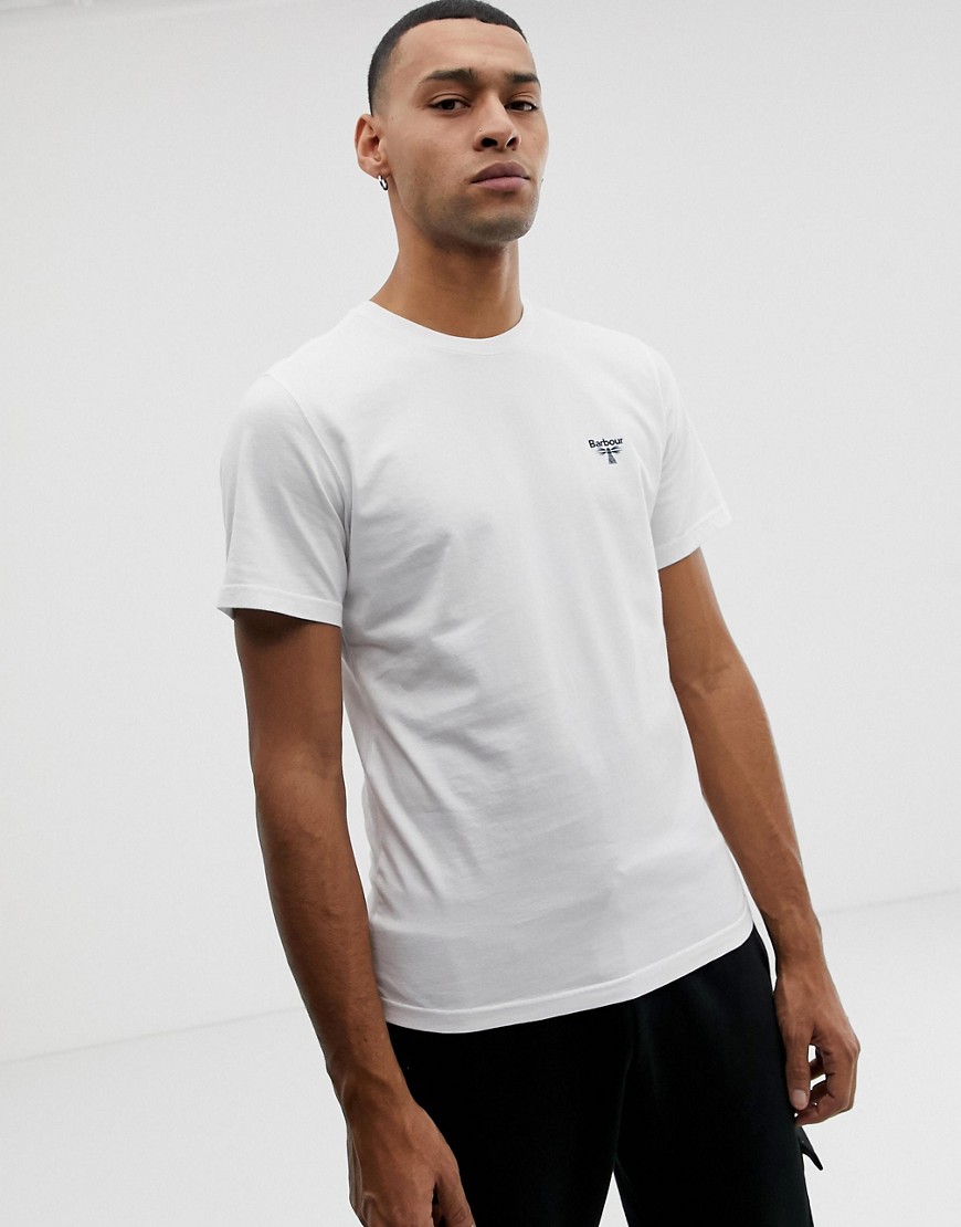 Barbour Beacon small logo t-shirt in white