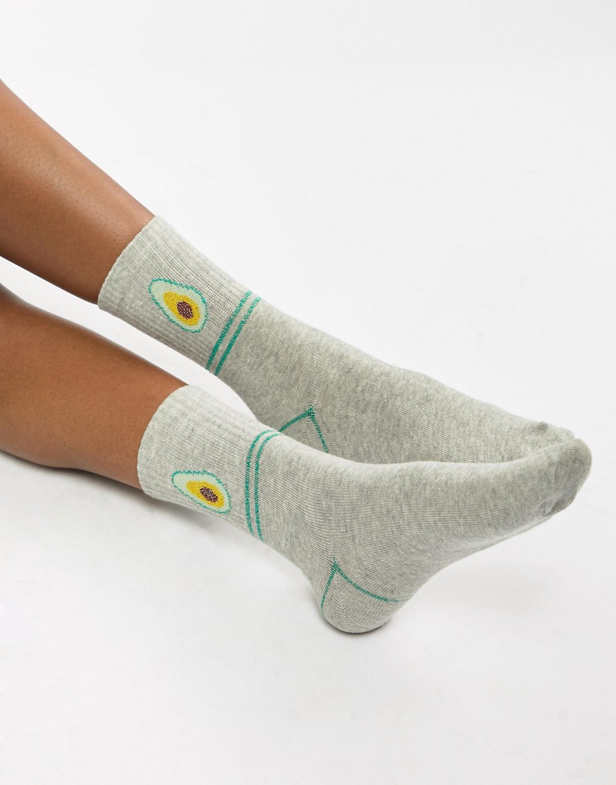 Vero Moda Avocado Socks - Light grey