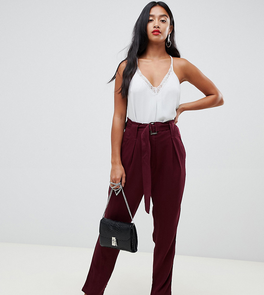 Y.A.S Petite Belted High Waisted Trouser