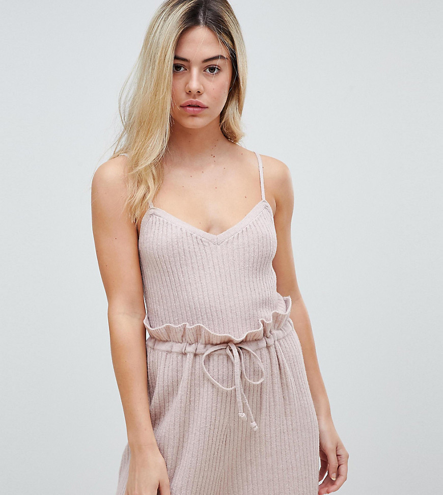 M Lounge knitted cami top in soft rib co-ord