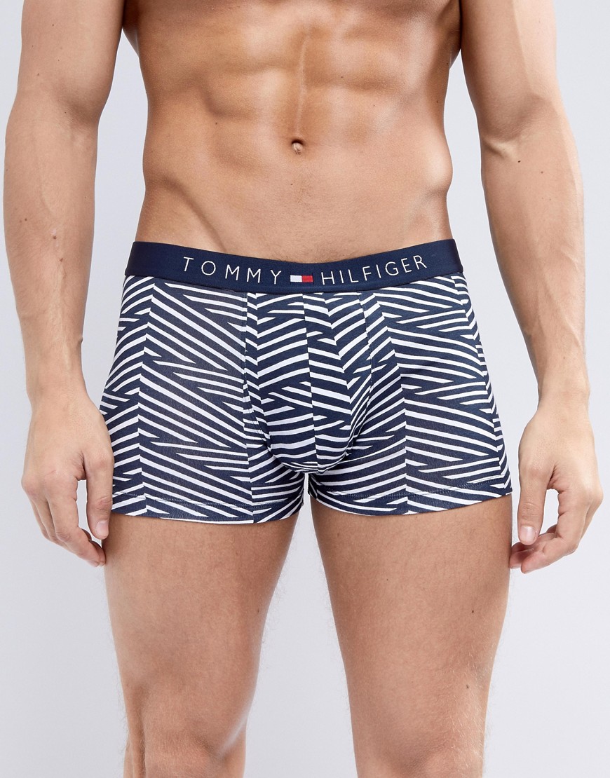 Tommy Hilfiger Abstract Print Trunks in Navy - Navy blazer