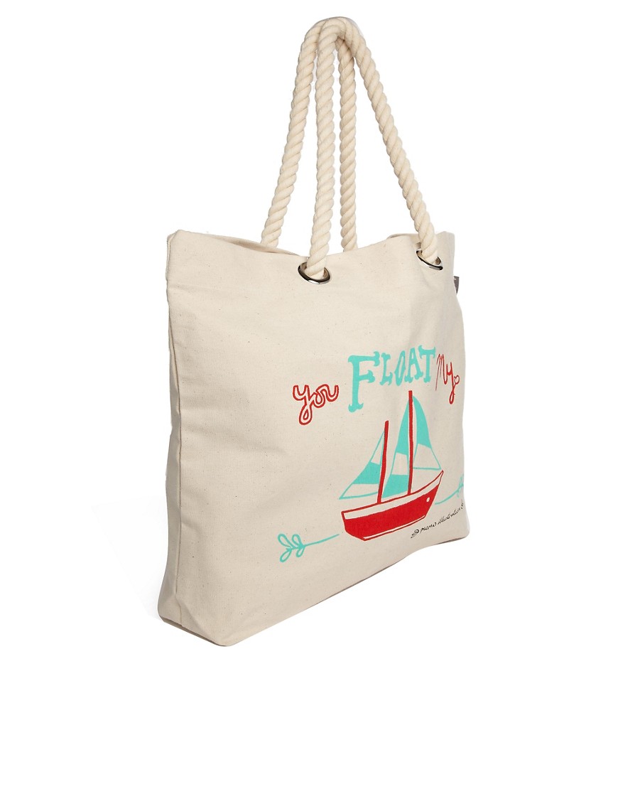 Talented Totes | Talented Totes You Float My Boat Shopper Bag at ASOS