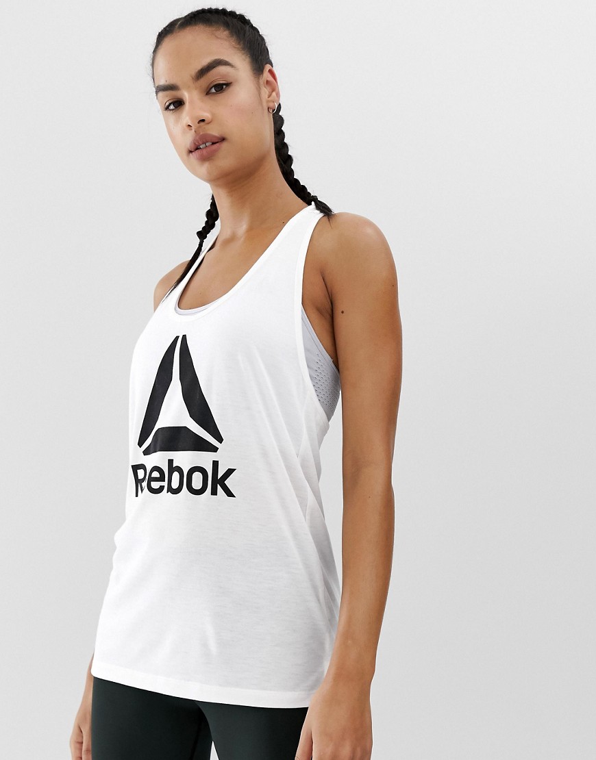 Reebok Training Logo Vest In White