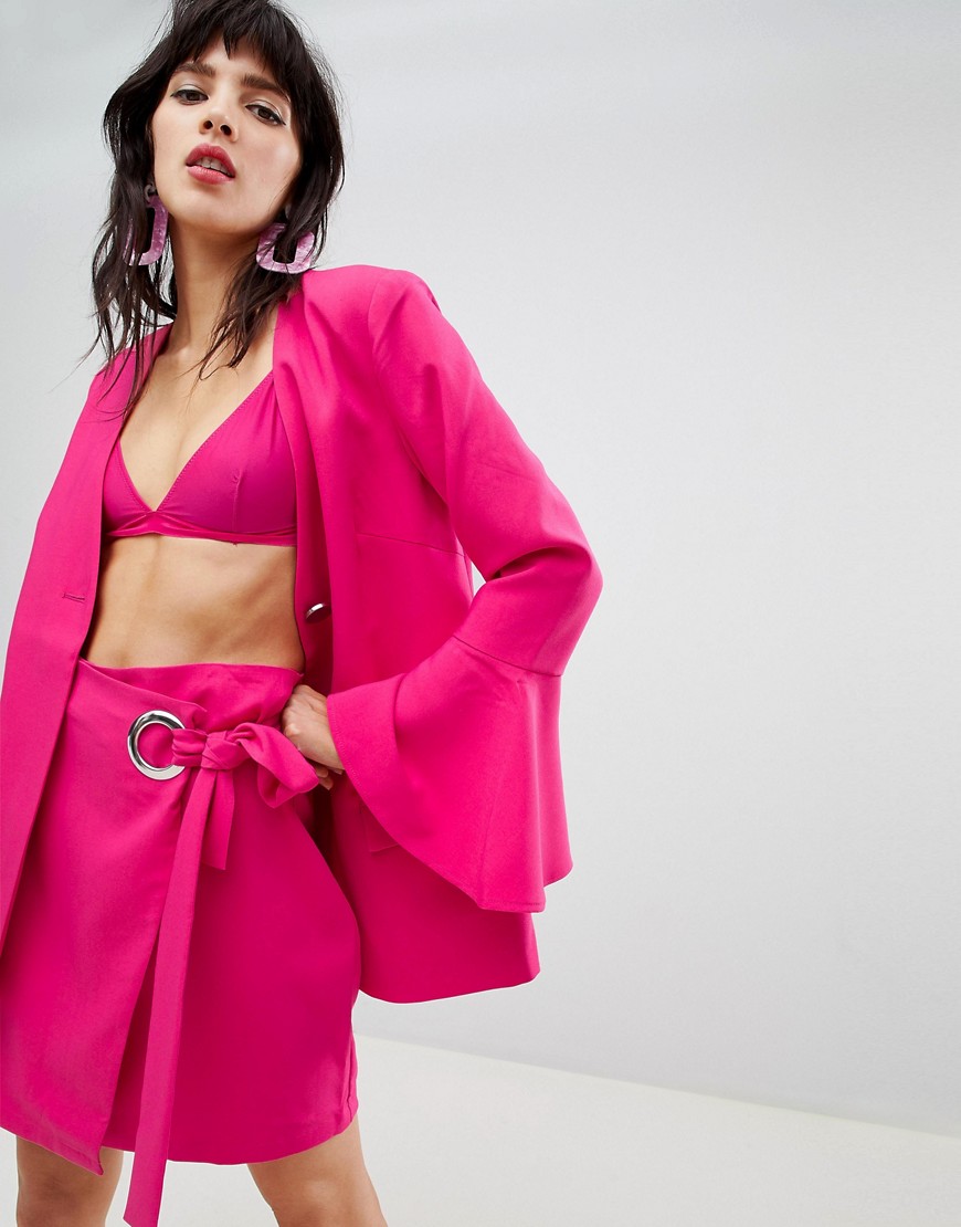 Resume Freja Wrap Neon Pink Skirt