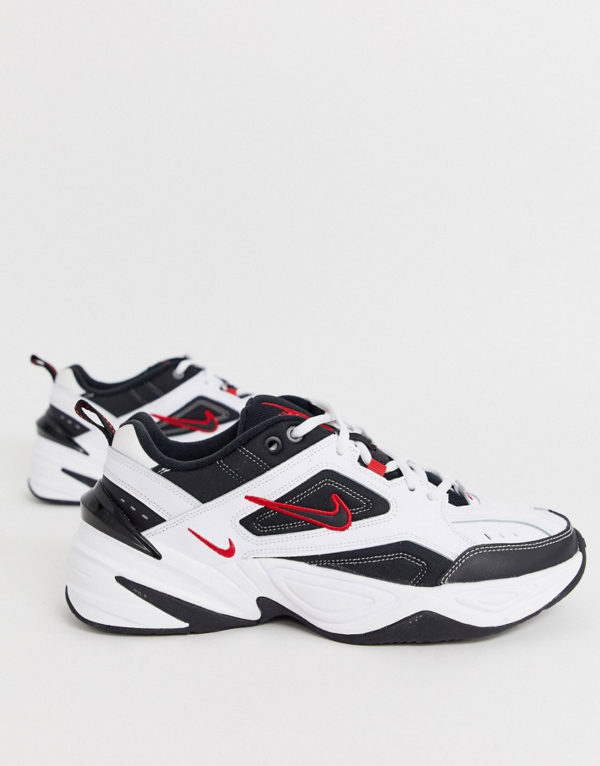 Nike M2K Tekno trainers in black and white