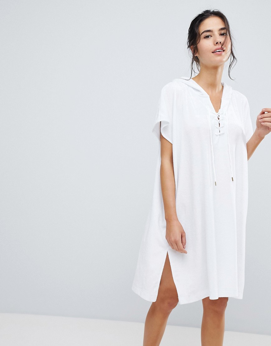 Seafolly Towelling Cover Up - White